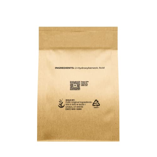 Pure Original Ingredients Salicylic Acid Crystals (4 oz) 2-Hydroxybenzoic Acid, Always Pure, No Fillers Or Additives