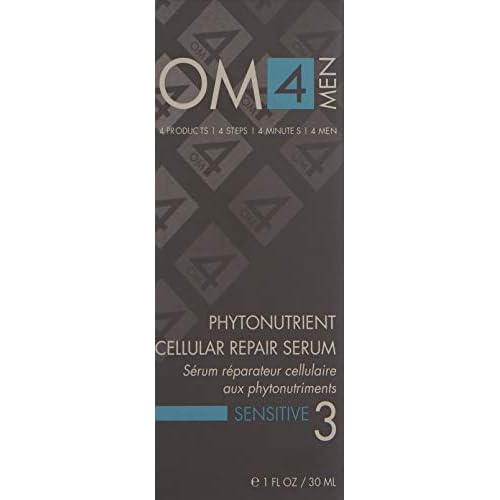 Organic Male OM4 Sensitive Step 3 - Phytonutrient Cellular Repair Serum- Ultra calming and soothing serum for men with Sensitive Skin