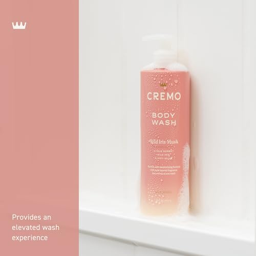 Cremo Wild Iris Musk Skin Moisturizing Body Wash for Women,Notes of Citrus Sorbet,Wild Iris,and Fluffy Musk,16 Fl Oz,(Pack of 2)