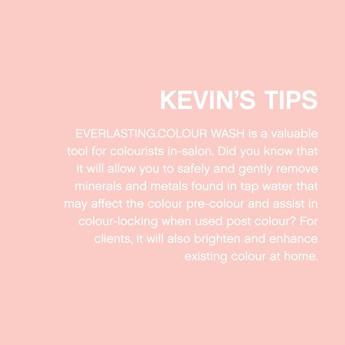 KEVIN.MURPHY EVERLASTING.COLOUR WASH - Hair Colour Shampoo - Colour Protect Hair Care - pH Balanced Shampoo - Sulphate Free - 250 mL / 8.4 fl oz