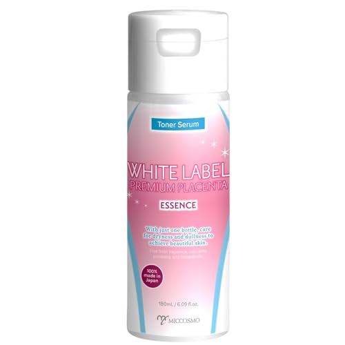 White Label Premium Placenta Essence 180ml ? Moisturizing Beauty Lotion with 100% Japan-Made Placenta, Hydrating, Non-Sticky Formula for Smooth & Supple Skin ? Fragrance-Free