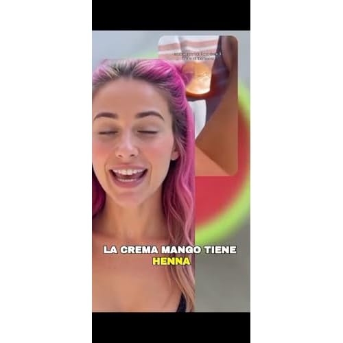 Mango Cream - Natural Tanning Cream - Fast Tanning Enhancer with Carrot & Henna for Beach & Sun Bed - Deep Golden Tan, Moisturizing Browning SPF 0