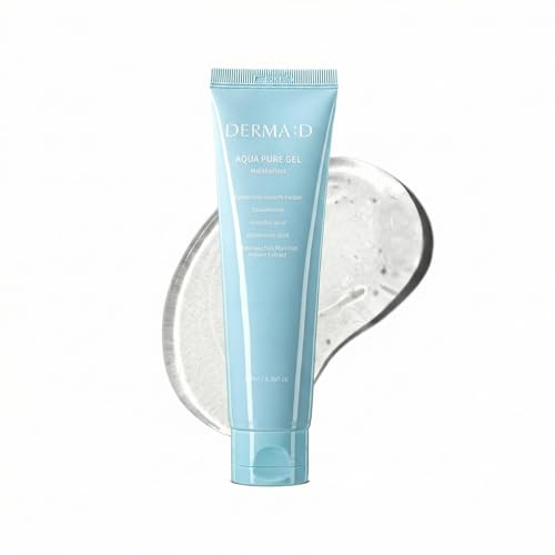 Oil-Free Water Gel Moisturizer for Oily & Sensitive Skin ? Lightweight Korean Hydrating Gel with Hyaluronic Acid & Glutathione, Fast Absorbing & Non-Greasy, 3.38 fl.oz
