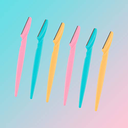 Eyebrow Razor 62 Pcs Multipurpose Exfoliating Dermaplaning Tool Trimming and Shaving Grooming for Face and Eyebrow Shaper for Women and Man Mooerca