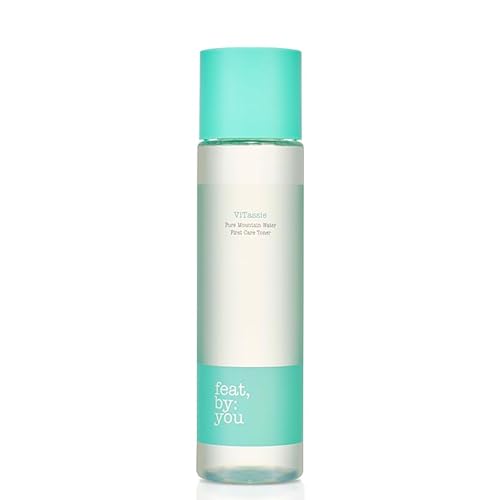 Feat By You ViTassie Pure Mountain Water First Care Toner - (5.41 FL OZ) Hydrating Toner for Face with Vitamin C & Hyaluronic Acid, Korean Skin Care Pore Minimizer Facial Toner, Vegan, Made in Korea