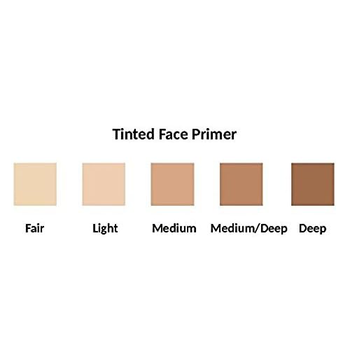 Tinted Face Primer Broad Spectrum SPF 20 - Demi-Matte Finish - Brightens Provides Anti Wrinkle Benefits - and Protects the Skin From Harm UV Rays - Leaving the Complexion Smooth (Medium)