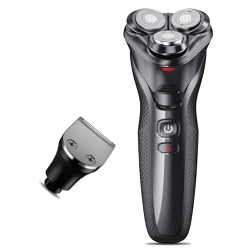 Cordless Electric Razor for Men: 3-in-1 Electric Shavers for Men - IPX7 Waterproof & Precision Blades - Turbo Speed Travel Kit for Beard Nose Sideburns£¬Charcoal Gray