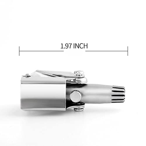 Portable Ear and Nose Hair Trimmer Universal for Men and Women£¬Stainless Steel Manual£¬Battery-Free, Washable£¬Nose Vibrissa Razor Shave Clipper, Silver