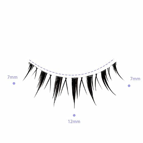 Japanese Style False Eyelashes Makeup Manga Lashes Cosplay Anime Eyelash Lashes Doll Eye Natural 5 Pairs Asian False Eyelashes Pack Look Like Individual£¨M9£©