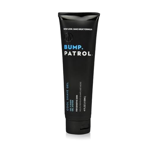 Bump Patrol Cool Shave Gel - Sensitive Clear Shaving Gel With Menthol Prevents Razor Burn, Bumps, Ingrown Hair - 4 Ounces