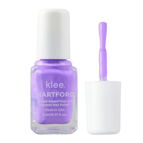 Klee Naturals Makeup Kit with Nail Polish, Glitter Gel and Lip Shimmer. Kid-Friendly and Non-Toxic. Made in USA. (Swirling Purple)