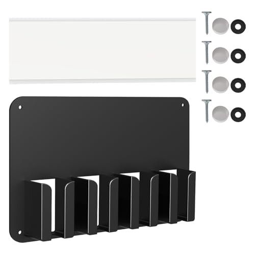 Linkidea Wall-Mounted Electric Shaver & Hair Clipper Holder, Organizer and Storage Stand Compatible with Philips Norelco 3600, 2400, Wahl 7063 (Black)
