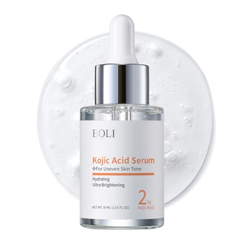 BOLI Kojic Acid Serum, Ultra Brightening Glow Serum Peptide Retinol Niacinamide for Dark Spots (1.01 fl oz)