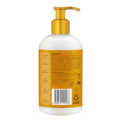 SheaMoisture Restorative Conditioner for Dry, Damaged Hair Raw Shea Butter Silicone Free Conditioner for Curly Hair 13 oz