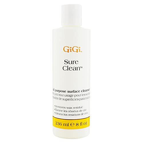 GIGI Sure Clean Wax Remover ? All-Purpose Surface Cleaner for Wax Residue Removal, 8 fl oz