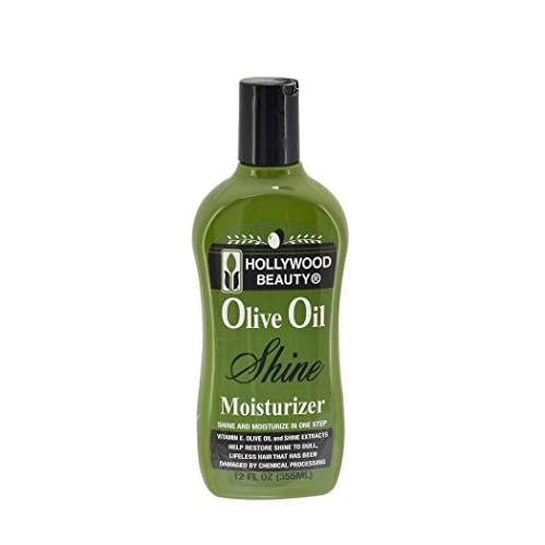 HOLLYWOOD BEAUTY Olive Oil Shine Moisturizer Shine and Moisturizer in One Step 12oz/355ml