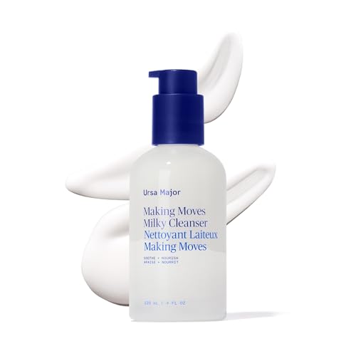 Ursa Major Making Moves Milky Cleanser | Natural, Vegan & Cruelty Free | Daily Non-Foaming cleanser for Normal to Dry & Sensitive Skin | For Men & Women | 4.0 ounces