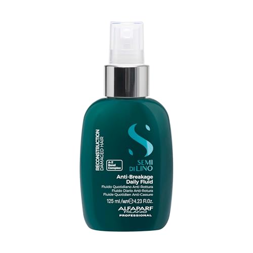 ALFAPARF MILANO Semi di Lino Cristalli Liquidi Hair Oil Serum and Reparative Anti-Breakage Fluid Set for Damaged Hair - Heat Protector - Repairs, Strengthens, Adds Shine - Vegan Formula