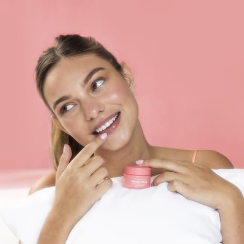 NCLA Beauty Sleep Overnight Lip Mask - Lip Mask for Women - Nourishes and Hydrates with Castor Seed Oil and Shea Butter - Watermelon - 0.5 oz