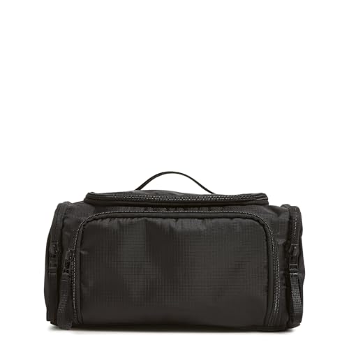 Ripstop Large Travel Cosmetic Makeup Organizer Bag, Black, One Size