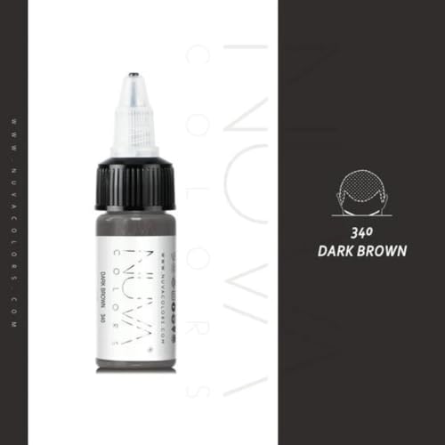 Nuva Scalp Micro-Pigmentation Ink - Customizable, Neutral Undertone for SMP Procedures, Vegan, Made in USA (Dark Brown)