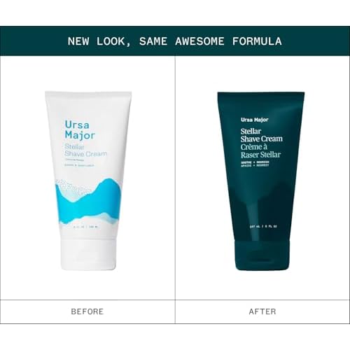 Ursa Major Natural Shave Cream | Non-irritating, Vegan and Cruelty-Free | Formulated for Men and Women | 5 ounces
