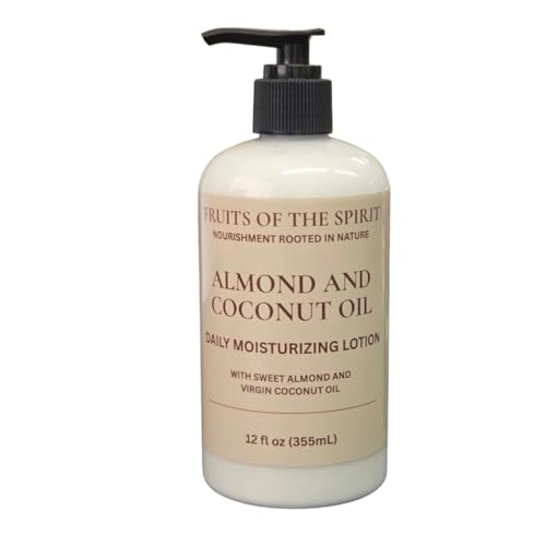 Sweet Almond and Coconut Oil Daily Moisturizing Hand and Body Lotion ? 12 oz | Deep Hydration with Glycerin | For All Skin Types, Sensitive Skin Safe | Vegan, Cruelty-Free, Made in USA