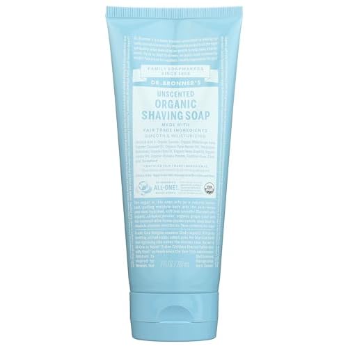 Dr Bronners, Shave Gel Mild Unscented Organic Fair Trade, 7 Fl Oz