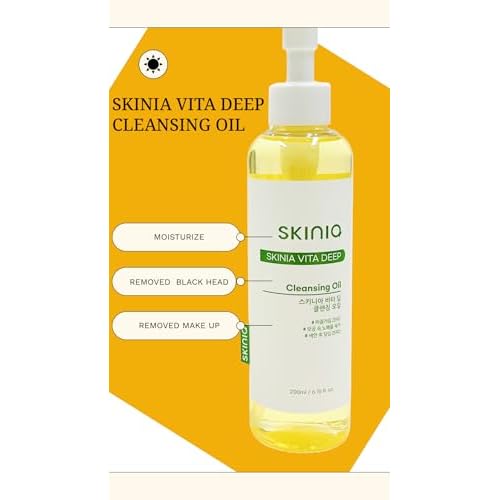 Vita deep Cleansing Oil for Face, Makeup Blackhead Remover, Korean Skin Care, 6.76 fl oz