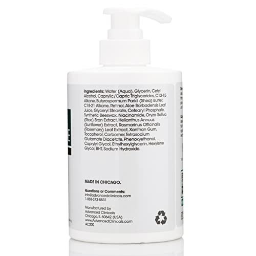 Advanced Clinicals Retinol + Niacinamide Anti-Aging Face & Body Cream + Vitamin C Brightening Face Gel Cream Set
