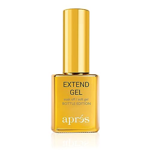 Apr?s Extend Gel Gold Bottle Edition, Pack of 3 - Gel-X Tips Adhesive, No Primer or Bonder Needed (15 ml each)