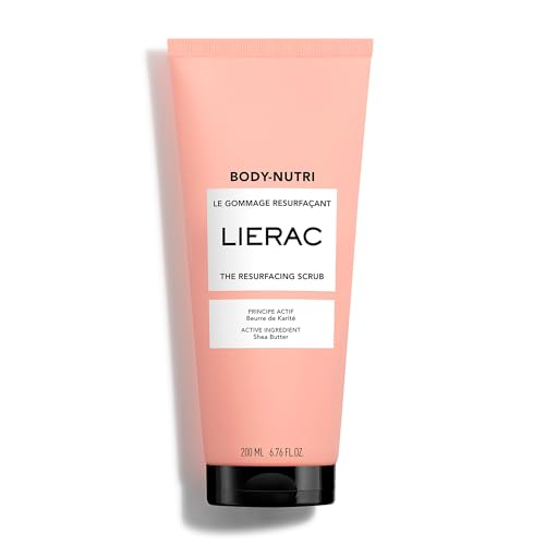 Lierac The Resurfacing Body Scrub - Triple-Action Exfoliator with Almond Shell Powder, Brown Sugar & Shea Butter Exfoliating Body Scrub for Women - 200ml