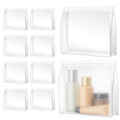 Circloophs 30 Pack Clear Makeup Bag Organizer Cosmetic Zipper Pouch TSA Approved Small Travel Pouches Transparent EVA Reusable Water-resistant Plastic Clear Gift Bags Bulk, Frosted, 10¡± x 7¡± x 2.6¡±
