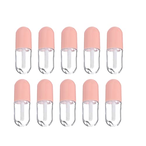 Mini Lip Gloss Empty Bottle 5Ml 10Pcs Refillable Lipstick Tubes for Diy Lip Color and Gloss Portable and Stylish Compact Design