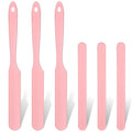 6 Pcs Silicone Wax Applicator Non-stick Waxing Applicator Hair Removal Sticks Applicators Spatula Beauty Cosmetics Waxing Applicators Reusable Hard Wax Scraper for Home Salon Body Use