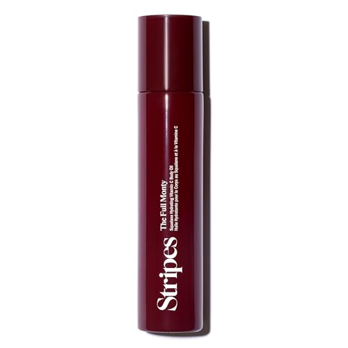 Stripes Naomi Watts The Full Monty Post Shower Body Oil To Brighten Hydrate With Squalane Vitamin C Improve Skin Softness Elasticity Moisture Balance