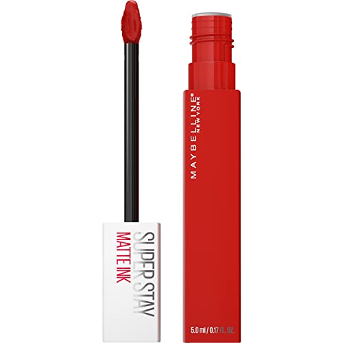 MAYBELLINE Super Stay Matte Ink Liquid Lipstick Set with Blue Red Pioneer & Cardinal Red Innovator Shades, Long Lasting 16H Wear