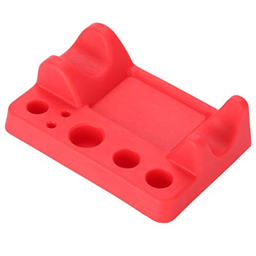 Tattoos Accessories, Tattoo Ink Holder, Tattoo Ink Cups stand, for Manual Pen, Color Cup, Cotton Swab, 9 X 6.5 CM, Red