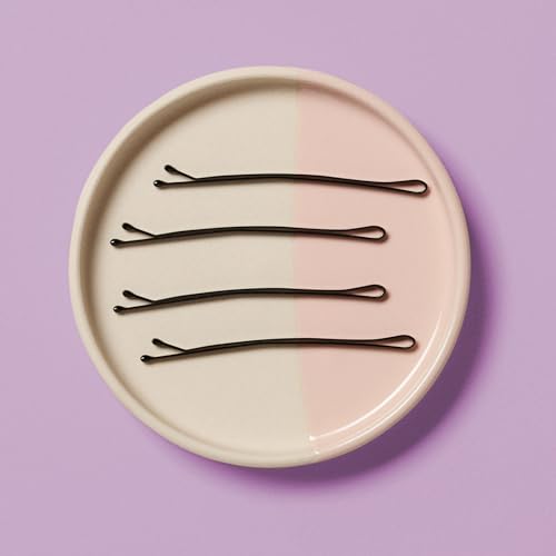 Diane Hair Bobby Pins for Women ?¢桰 Large 2.5?¢æ - Black, Curved Flat Design with Ball Tips, D428-40 Count (Pack of 2)