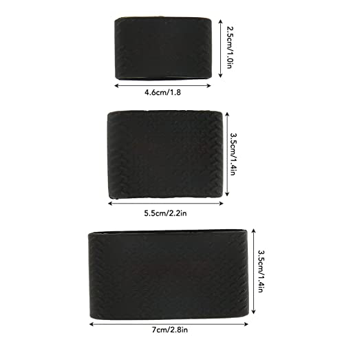 3pcs Barber Clipper Bands, Silicone Anti Slip Wear Resistant Tool Protective Sleeve for Barbers Electric Clip Resistance Heat Baber