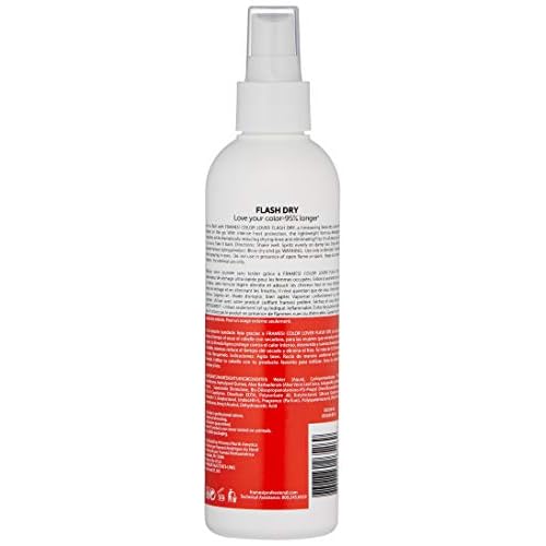 FRAMESI Color Lover Flash Dry Spray, 8.5 fl oz, Heat Protectant Spray for Hair, Blow Dry Accelerator, Quick Dry, Color Treated Hair