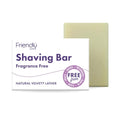 Friendly Soap Handmade Natural Fragrance Free Shaving Soap - Smooth, Gentle, sensitive 95g
