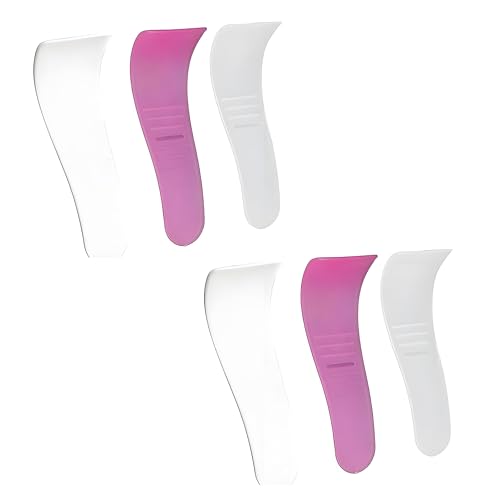 6Pcs Portable Hair Wax Spatulas for Waxing, Non-Stick Reusable Applicator Scraper Tools, Removal Beauty Tools Plastic Mask Scraper Waxing Applicator Depilatory Comfortable to Hand Feeling, Unisex