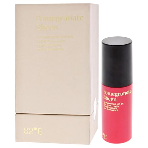 82E Pomegranate Sheen Illuminating Lip Oil SPF 15 PA Plus for Women - 0.2 oz Lip Oil