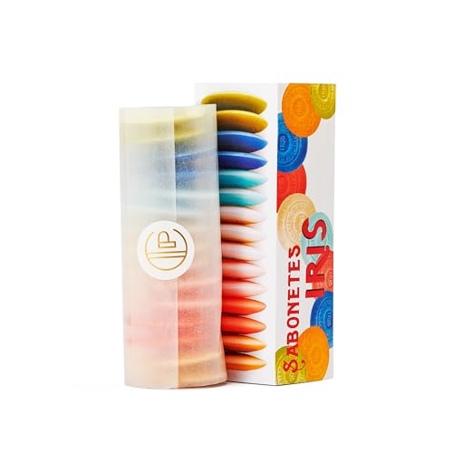 Claus Porto - IRIS Guest Soap Box | 15 Soaps in 7 Fragrances | Rich, Smooth, Creamy | Handcrafted, Aromatic, Long Lasting (10g each)