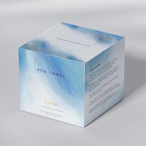 Face Towels Disposable Biodegradable Soft Washcloths for Sensitive Skin, Lint-Free Washcloths for Face Washing, Skin Care, and Makeup Removal, Wet and Dry Towels,50 Sheets