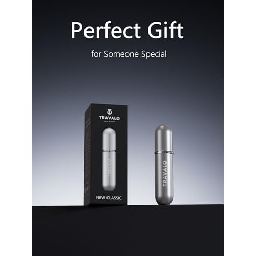 Refillable Perfume Atomizer, Bottom Filling Fragrances Perfume Bottle, Mini Cologne Dispenser, Travel sized, Portable Sprayer for Women Men, Gift