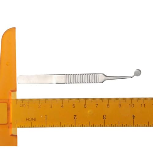 Massage Tweezers Stainless Steel Precision Round Tip Meibomian Gland Expressor Professional Silver Forceps for Eyelid Massage