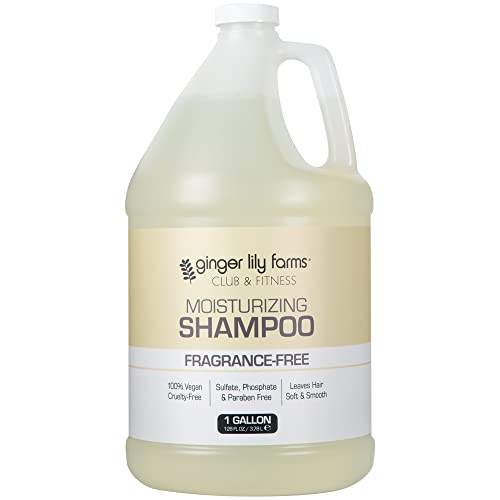 Ginger Lily Farms Club & Fitness Body Wash + Shampoo + Conditioner Bundle, Fragrance Free