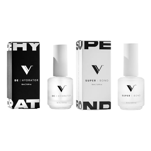 V Beauty Pure Nail Dehydrator & Super Bond Nail Primer Bundle ? 15 ml Each